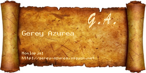 Gerey Azurea névjegykártya